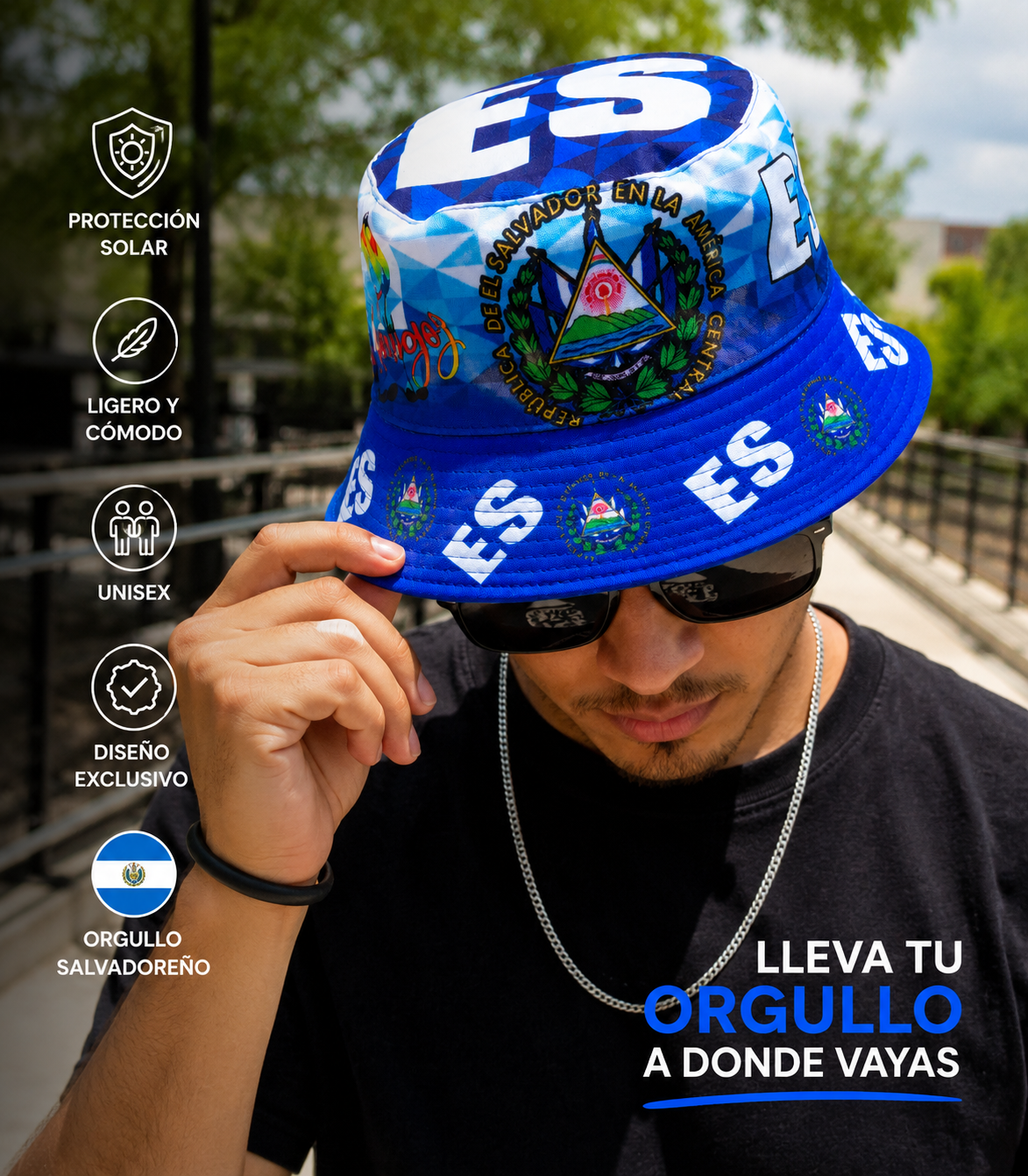 🇸🇻 Sombrero Tipo Pescador El Salvador - Bucket Hat ES