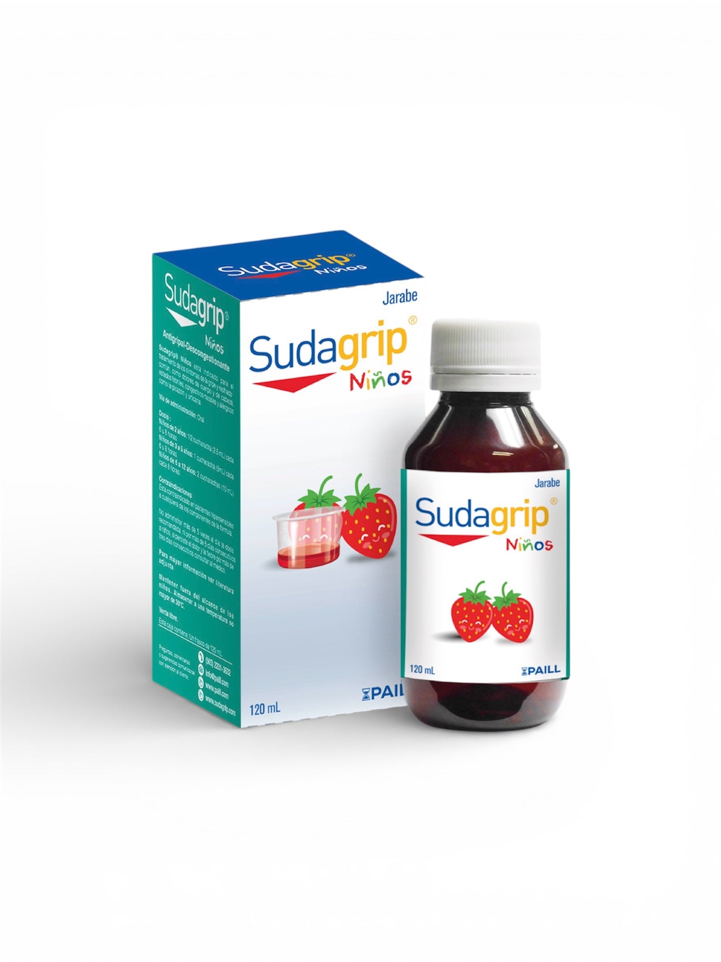 Sudagrip Niños Sabor Fresa Jarabe 120ml