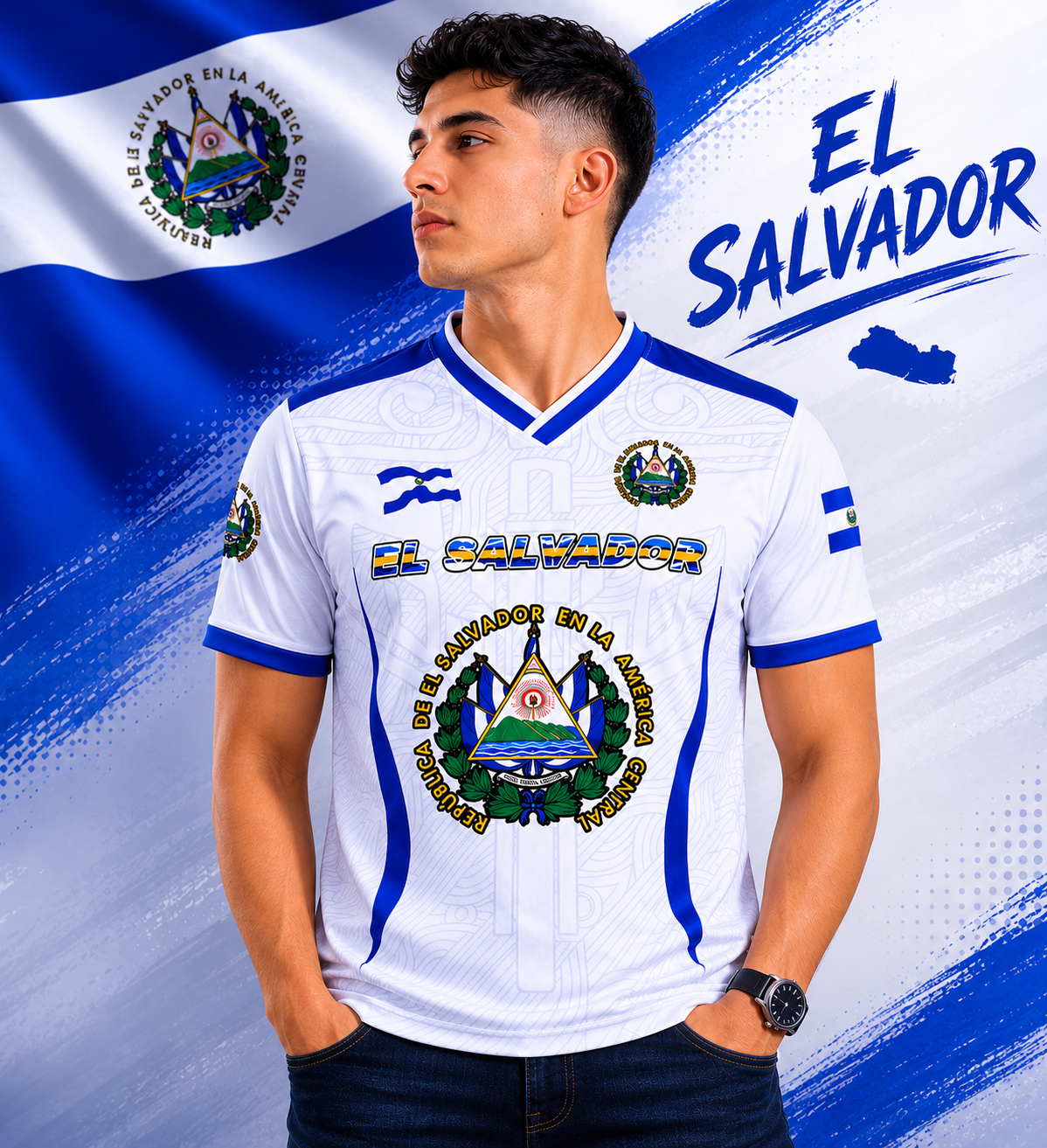 Camisa Escudo de ES - Blanca