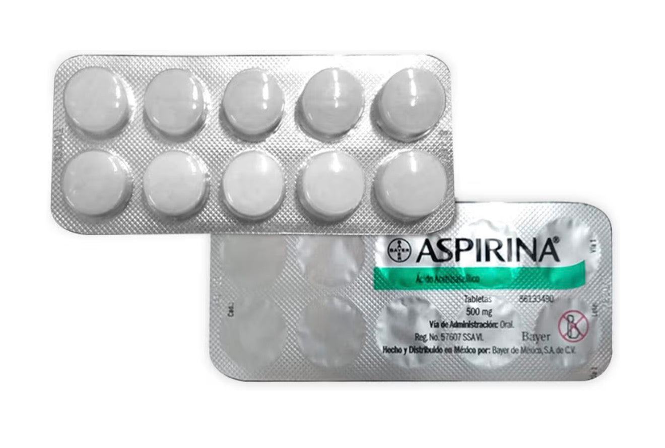 Aspirina 500ml Blister de 10 tabletas