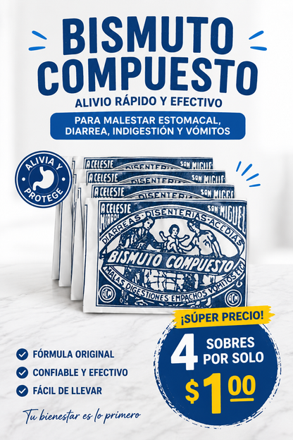 Bismuto Compuesto 4 por $1