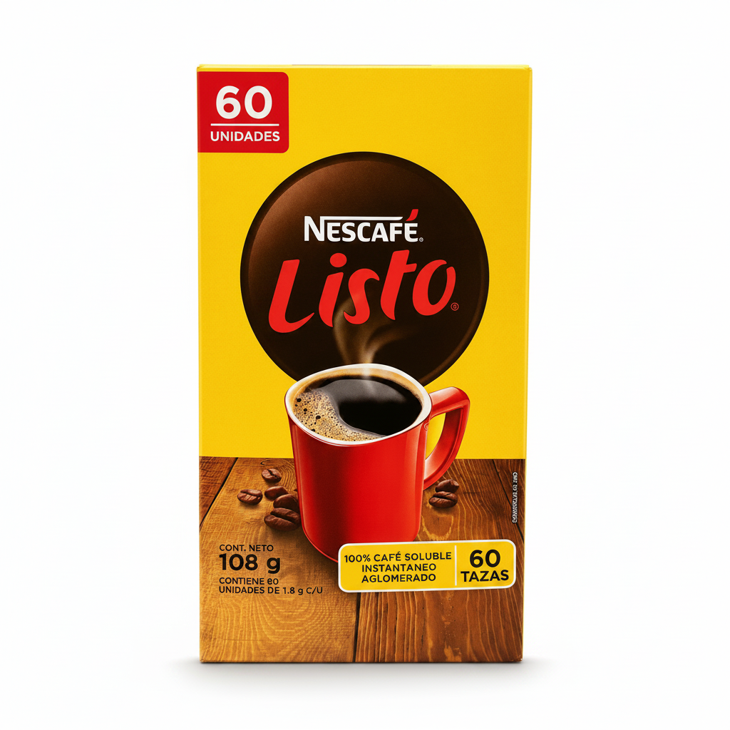 Cafe Listo Salvadoreno Caja de 60 Unidades
