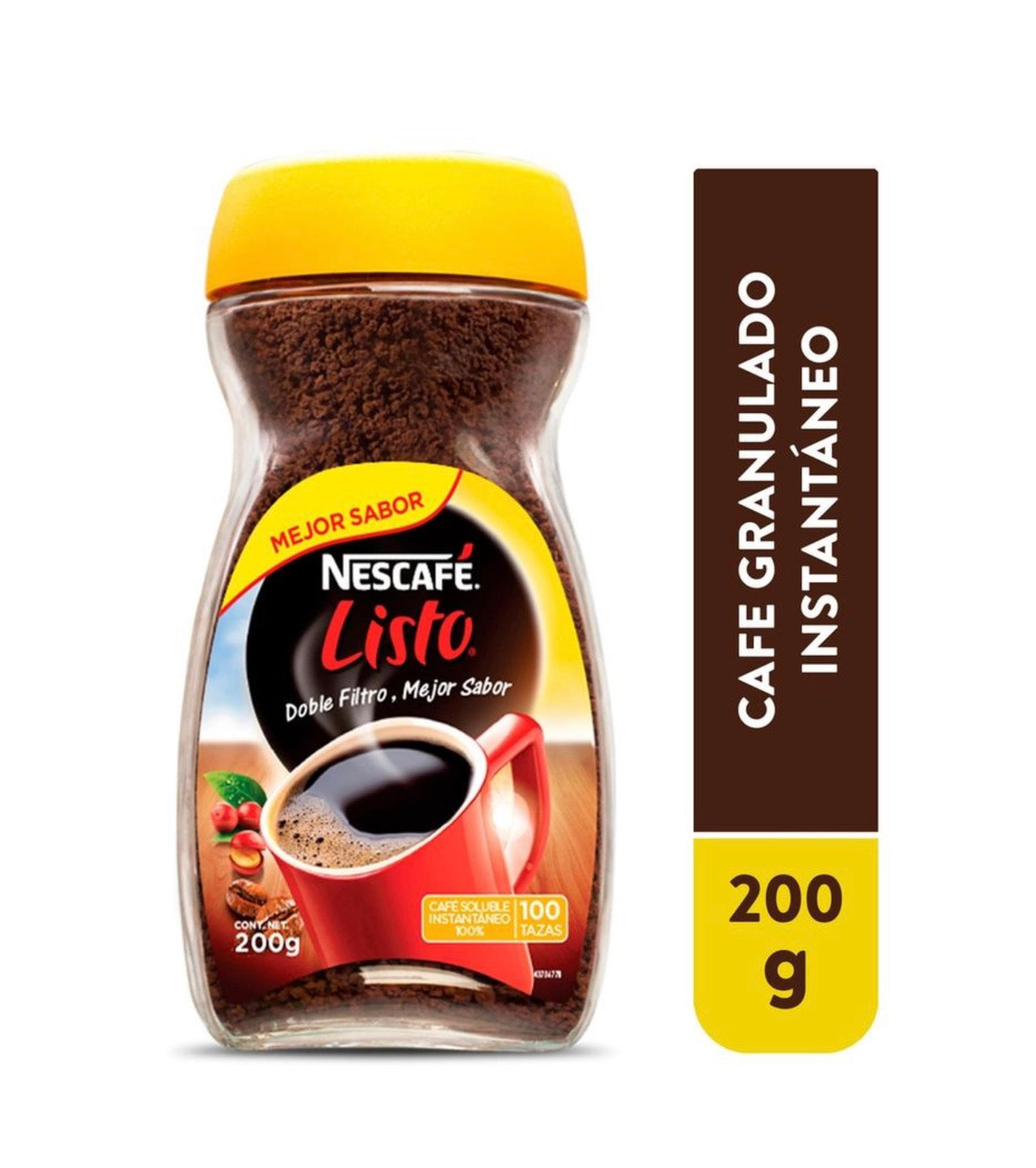 Cafe Listo en Bote de Vidrio 200g