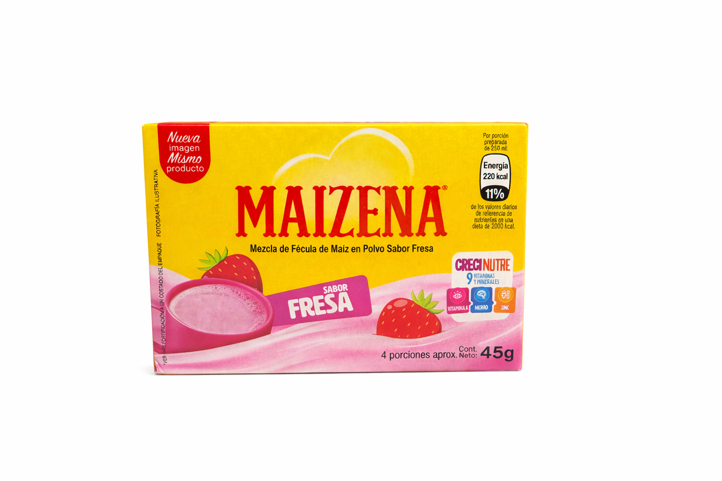 Maizena Salvadoreña Sabor Fresa 45g