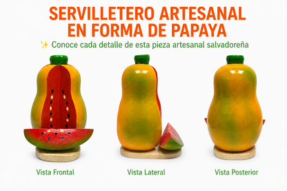 Servilletero en Forma de Papaya - Unidad