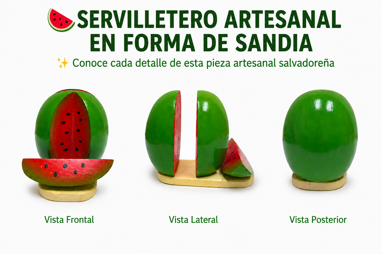 Servilletero en Forma de Sandia