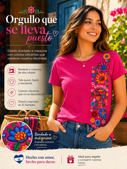 Camisa con Bordado - Rosada