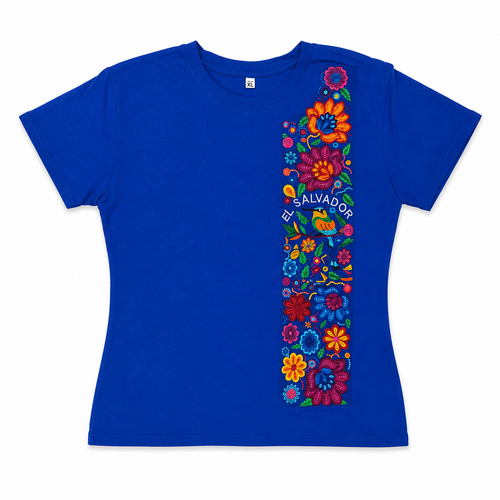Camisa con Bordado - Azul Real