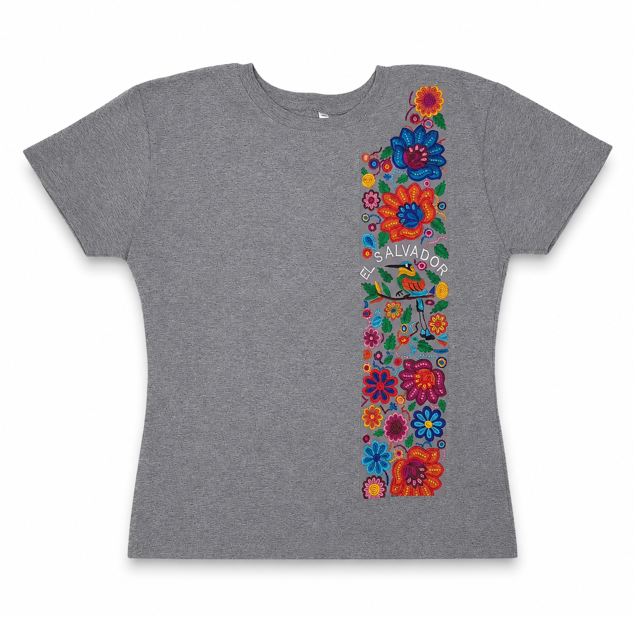 Camisa con Bordado - Gris