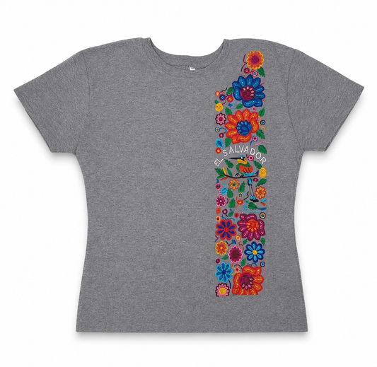 Camisa con Bordado - Gris