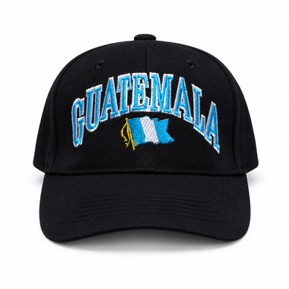 Gorra Negra Bordada de Guatemala
