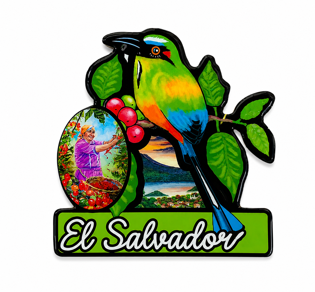 Servilletero Artesanal El Salvador - Unidad