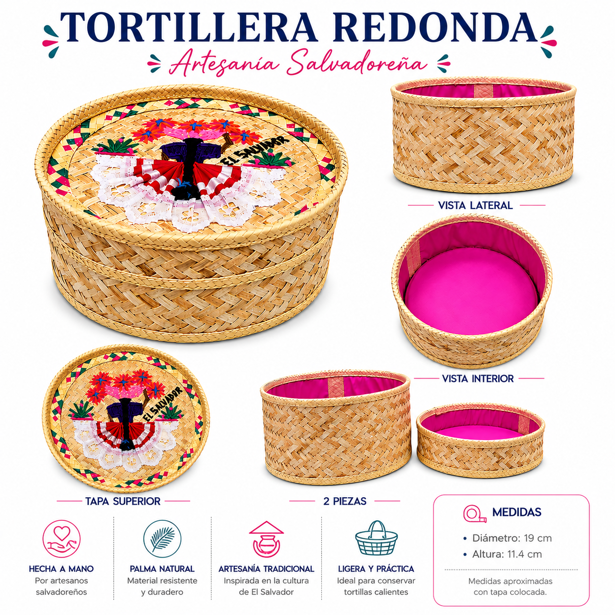 Tortillera Artesanal Redonda