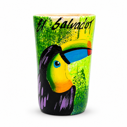 Vaso Tequilero de Madera Pintado